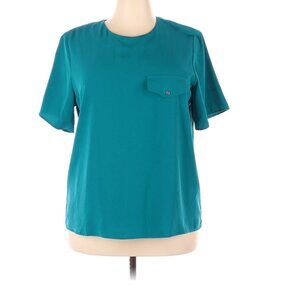 Teal Short-Sleeve Blouse Size 1X
